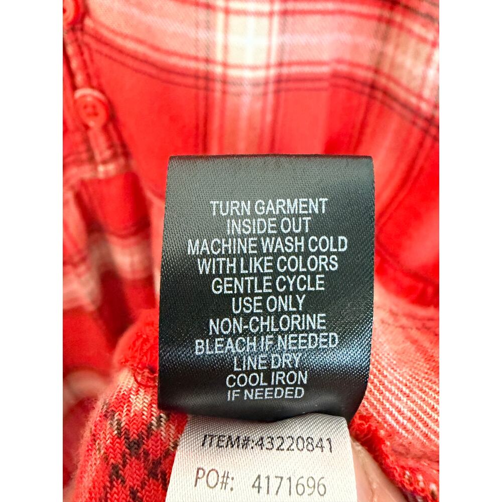 Torrid womens blouse flannel peplum ruffle plaid quarter button grunge plus size - Picture 7 of 11
